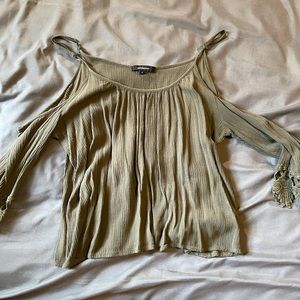 Olive Green Crop Top